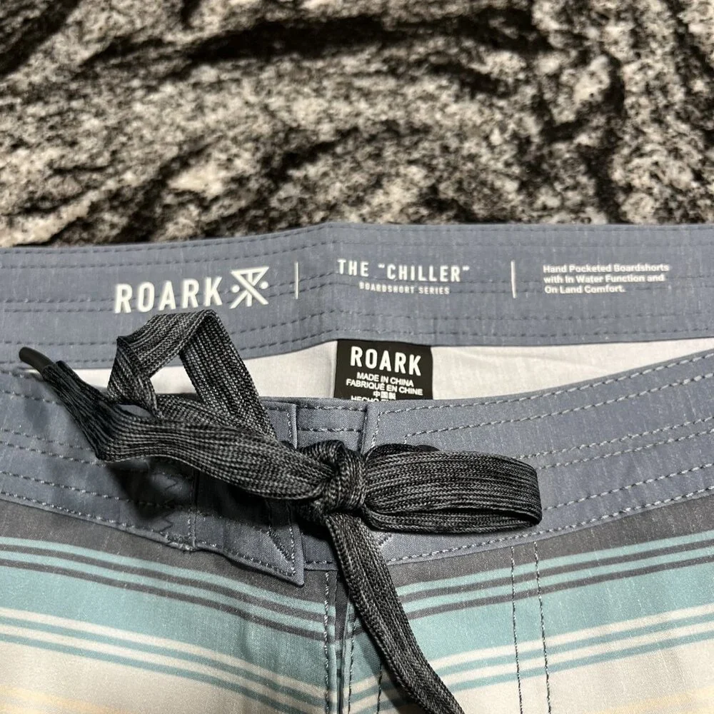 Roark Chiller Serape 17” Boardshorts Dark Sky Mens Size 34 NWT RB407
